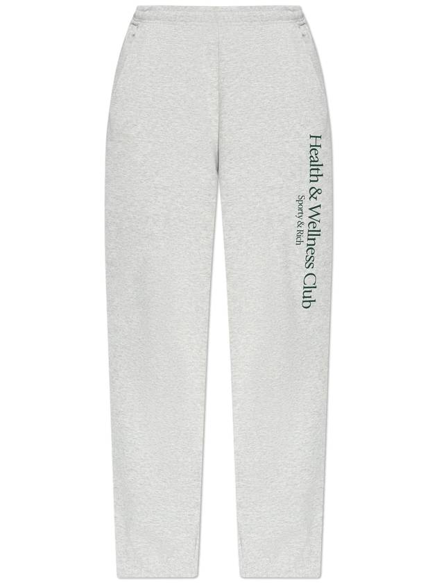 Sporty & Rich Sweatpants From The H&W Crest - Heather Collection, Unisex, Grey - SPORTY & RICH - BALAAN 1