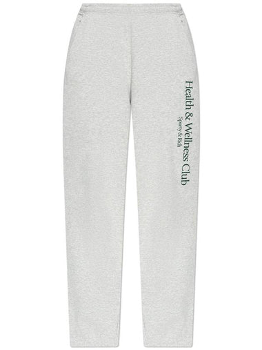 Sporty & Rich Sweatpants From The H&W Crest - Heather Collection, Unisex, Grey - SPORTY & RICH - BALAAN 1