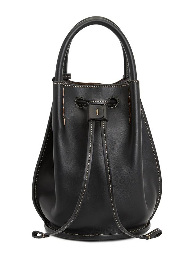 Buz Mini Leather Bucket Bag Brown - TOD'S - BALAAN 4