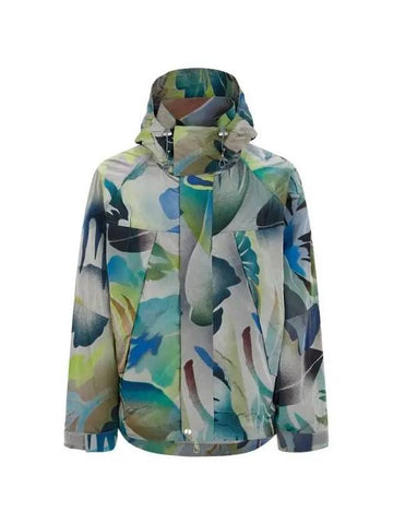 Patterned nylon hooded jacket dark gray 270206 - PAUL SMITH - BALAAN 1