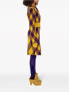 Argyle Check Pattern Knit A-Line Skirt Yellow - BURBERRY - BALAAN 3