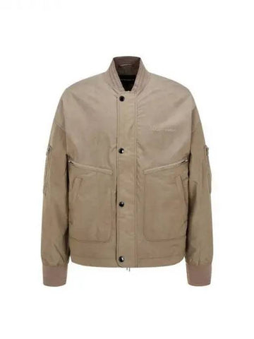 Men s Logo Point Wide Blouson Brown 270100 - EMPORIO ARMANI - BALAAN 1