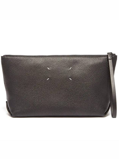 Men's Leather Clutch Bag Black - MAISON MARGIELA - BALAAN 2