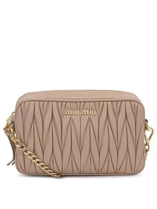 Materasse Nappa Leather Shoulder Bag Cameo - MIU MIU - BALAAN 2