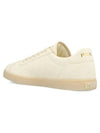 Triangle Logo Lane Leather Low-Top Sneakers Ivory - PRADA - BALAAN 5