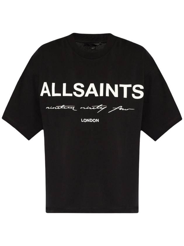 Helis Oversized Logo Cali Short Sleeve T-Shirt Black - ALLSAINTS - BALAAN 1