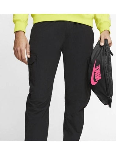 01DM0462010Heritage Area Swoosh Hip Sack Waist BagBlack Pink - NIKE - BALAAN 1