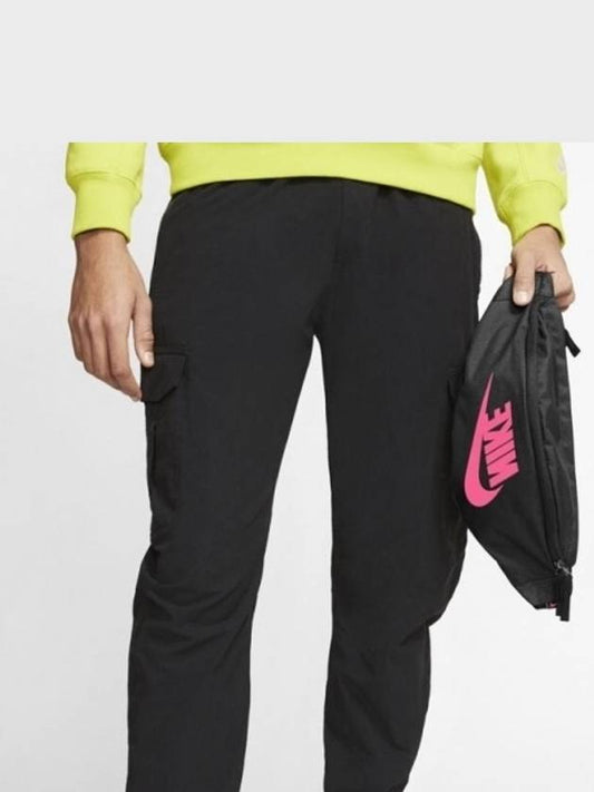 01DM0462010Heritage Area Swoosh Hip Sack Waist BagBlack Pink - NIKE - BALAAN 1