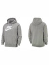 Men's NSW Club Fleece Basketball Hoodie Grey - NIKE - BALAAN 7