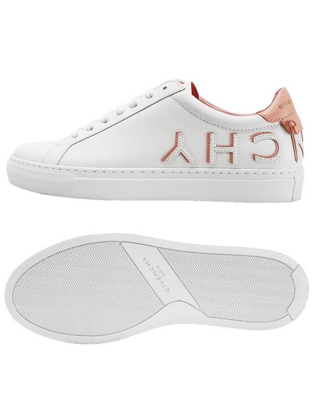 Urban Street Logo Low Top Sneakers Pink White - GIVENCHY - BALAAN 7