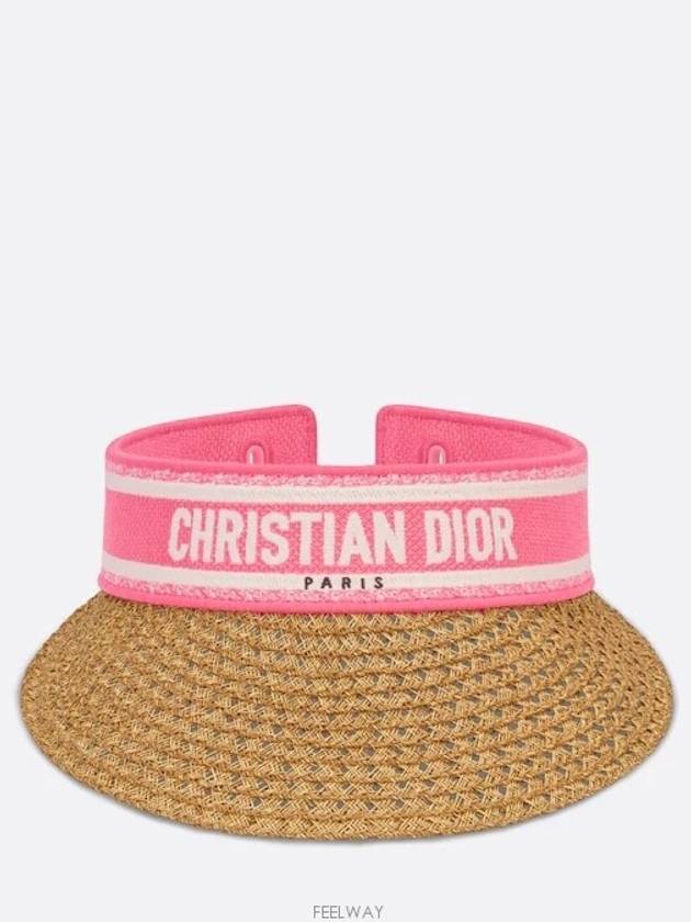 Dioriviera D Ocean Micha Visor Straw Candy - DIOR - BALAAN 5