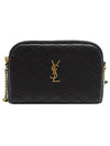 Gaby Quilted Lambskin Chain Cross Bag Black - SAINT LAURENT - BALAAN 2