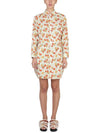 Floral Print Short Dress - MARNI - BALAAN 1