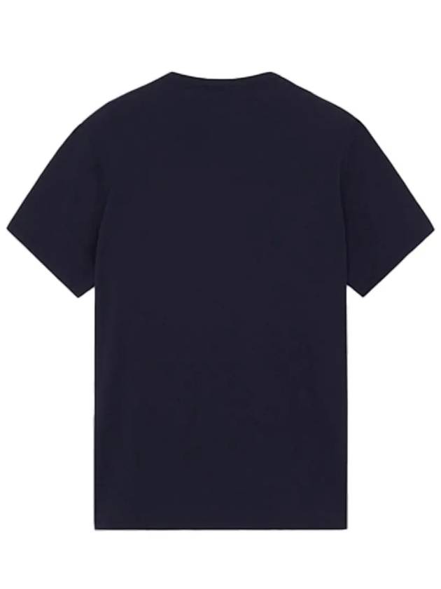 Grey Fox Head Patch Classic Short Sleeve T-Shirt Navy - MAISON KITSUNE - BALAAN 3