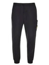 Wappen Patch Drawstring Track Pants Black - STONE ISLAND - BALAAN 2