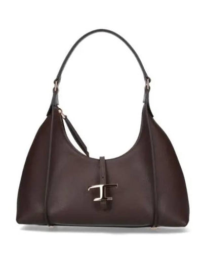 T Timeless Calf Leather Small Shoulder Bag Brown - TOD'S - BALAAN 2