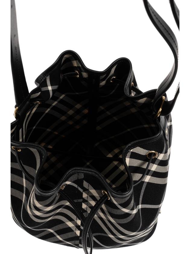 Check Medium Bucket Bag Black - BURBERRY - BALAAN 6