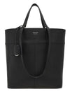 Logo Print Leather Large Tote Bag Black - SALVATORE FERRAGAMO - BALAAN 1