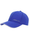 Sunny Logo Print Polyester Twill Ball Cap Blue - J.LINDEBERG - BALAAN 1