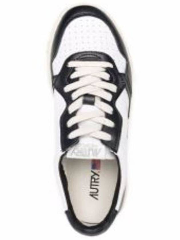 'Medalist Low-Top' White And Black Sneakers With Side Logo In Leather Man - AUTRY - BALAAN 7