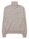 Heart Logo Wool Turtleneck Beige - AMI - BALAAN 3