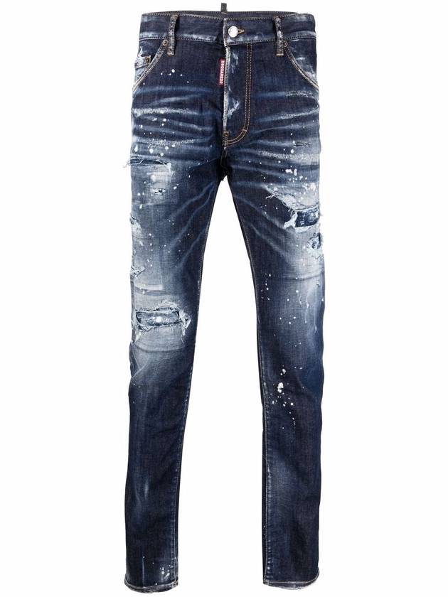 Dark Ripping Bleach Wash Cool Guy Jeans - DSQUARED2 - BALAAN.