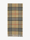 Reversible Checked Cashmere Scarf Beige - BURBERRY - BALAAN 2