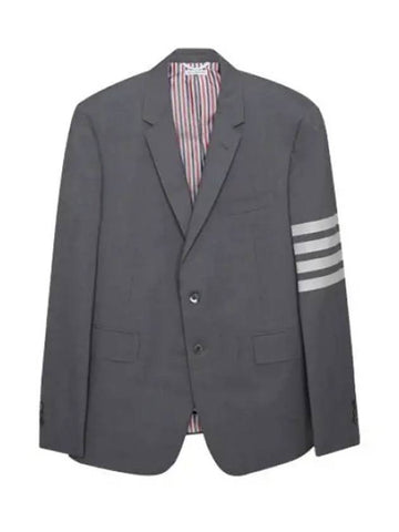 High armhole diagonal stripe plain weaving wool jacket men s suit blazer - THOM BROWNE - BALAAN 1