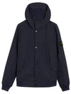 Light Soft Shell R E Dye Technology In Recycled Polyester Hooded Jacket Black - STONE ISLAND - BALAAN 2