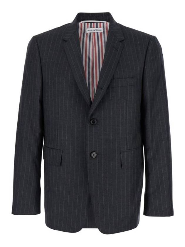 Monofeto Jacket Gray - THOM BROWNE - BALAAN 1