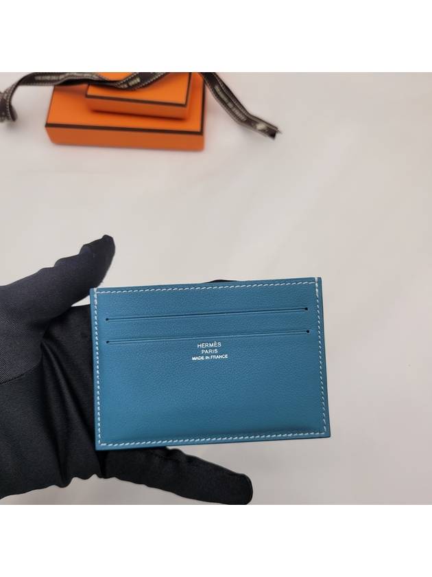 Citizen Twill Card Wallet Blue - HERMES - BALAAN 9