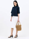 pocket wrap skirt white - JUN BY JUN K - BALAAN 3