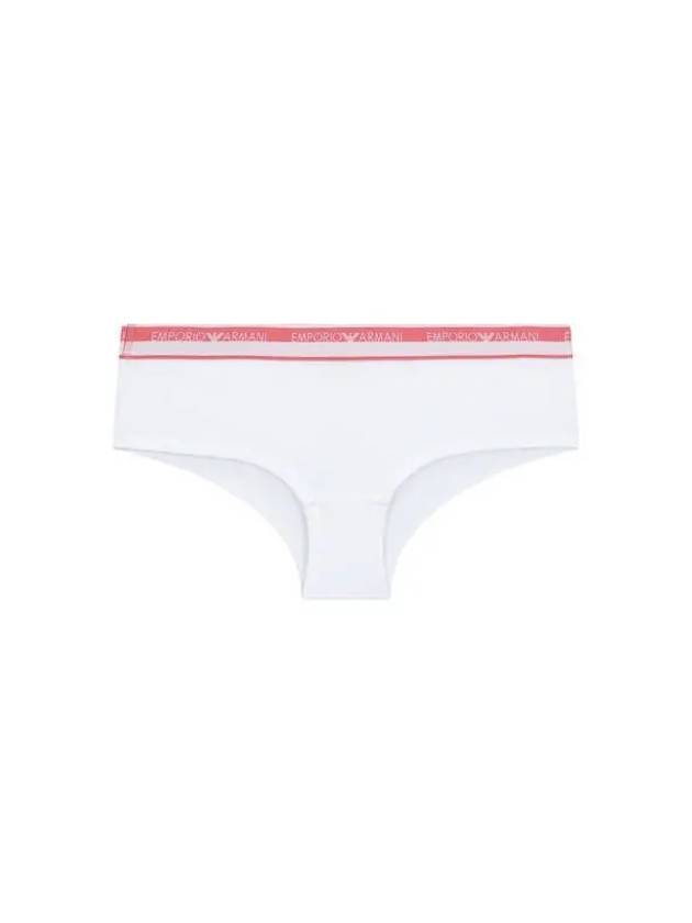 UNDERWEAR Women s Logo Line Band Cheeky Briefs White - EMPORIO ARMANI - BALAAN 1