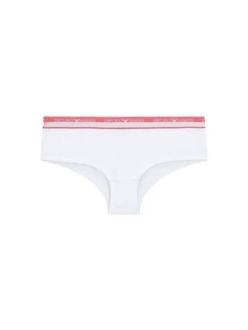 UNDERWEAR Women s Logo Line Band Cheeky Briefs White - EMPORIO ARMANI - BALAAN 1