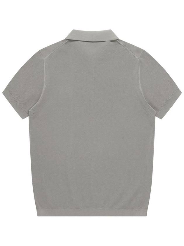 Short Sleeve Knit Top grey - SOLEW - BALAAN 3