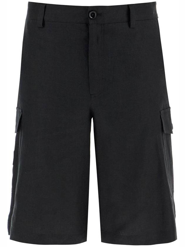 linen cargo bermuda shorts for - DOLCE&GABBANA - BALAAN 1