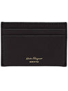 Gancini Card Wallet Black - SALVATORE FERRAGAMO - BALAAN 5