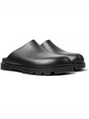 Brutus Leather Clog Slippers Black - CAMPER - BALAAN 2