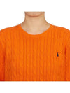 Kids cable knit 323702674058 ORANGE Adult wearable - POLO RALPH LAUREN - BALAAN 5