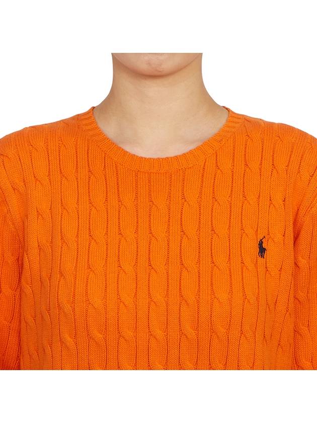 Kids cable knit 323702674058 ORANGE Adult wearable - POLO RALPH LAUREN - BALAAN 5