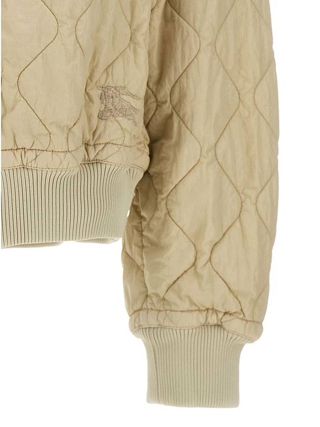 Quilted Bomber Jacket Ivory - BURBERRY - BALAAN 4