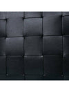 Intrecciato Strap Clutch Bag Black - BOTTEGA VENETA - BALAAN 8