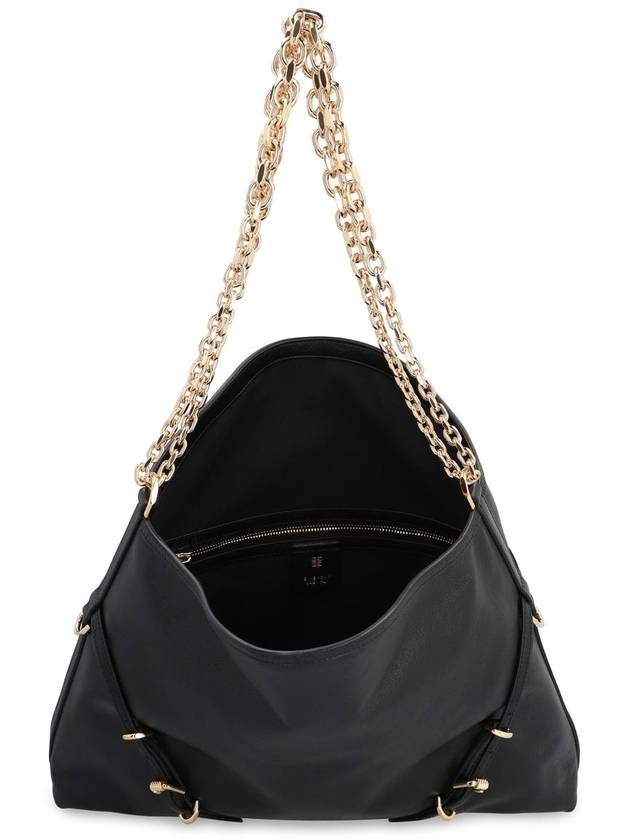 Voyou Chain Leather Shoulder Bag Black - GIVENCHY - BALAAN 7