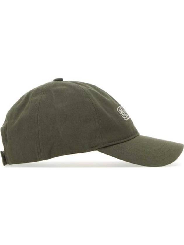 Embroid Logo Ball Cap Green - GANNI - BALAAN 3