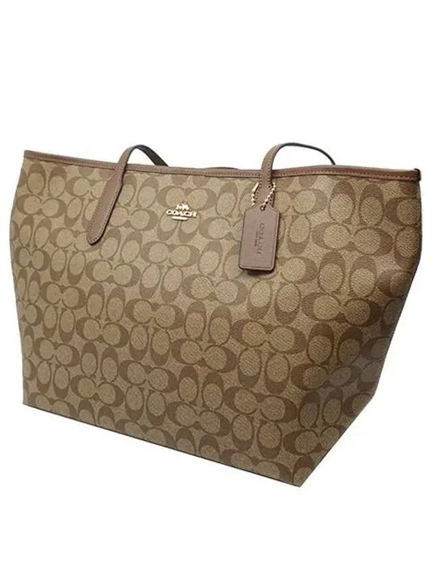 Signature Canvas City Tote Bag - COACH - BALAAN 3