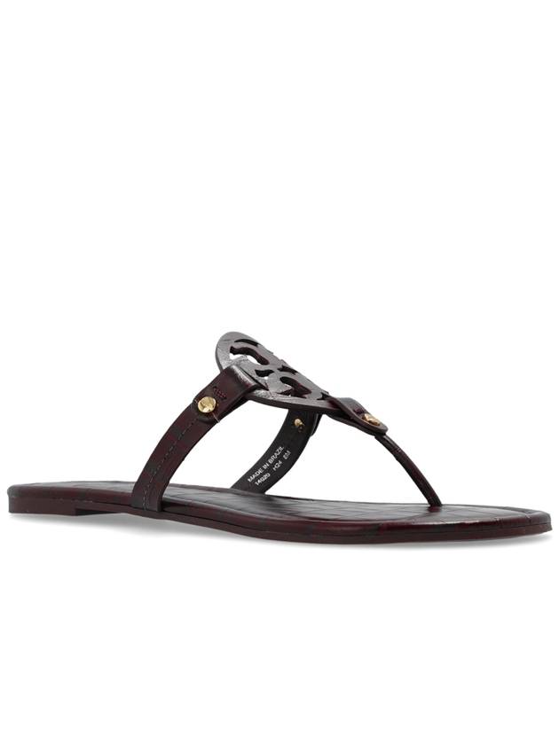 Tory Burch Slides Miller, Women's, Burgundy - TORY BURCH - BALAAN 4