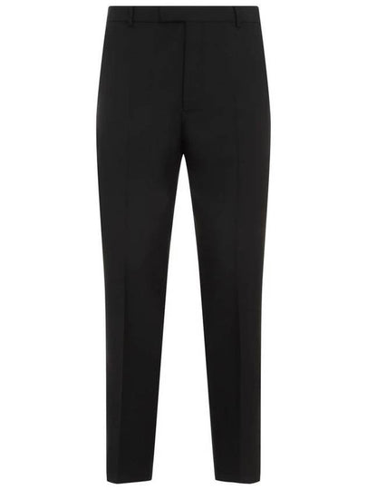 Wool Blend Straight Pants Black - GUCCI - BALAAN 2