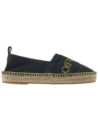 logo embroidered canvas espadrilles black - OFF WHITE - BALAAN 1