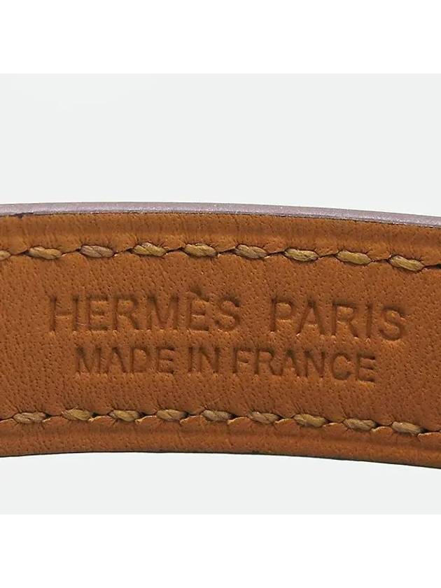 Pink leather bracelet jewelry - HERMES - BALAAN 4