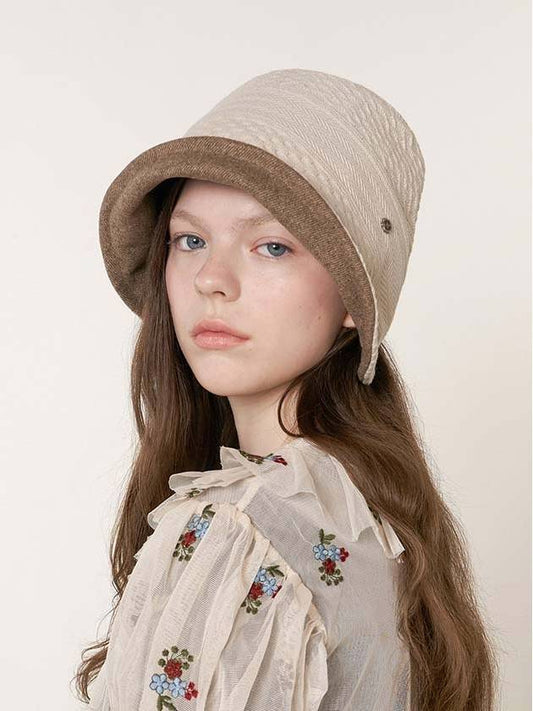 Bonnet Line Hat Ivory - BROWN HAT - BALAAN 2